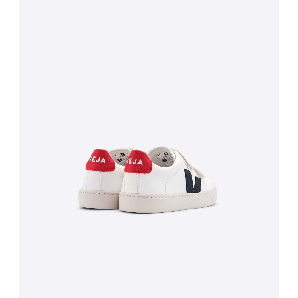 Veja ESPLAR CHROMEFREE Sneakers Kinderen White/Black/Red | BE 835PJJ